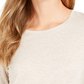Style & Co Women's Speckled Shimmer Top Beige Size X-Large