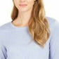 Style & Co Women's Speckled Shimmer Top Blue Size X-Small
