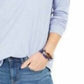 Style & Co Women's Speckled Shimmer Top Blue Size X-Small