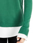 Maison Jules Women's Scalloped-Neck Layered-Look Sweater Green Size Medium