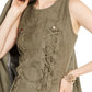 INC International Concepts Women's Lace Up Faux Suede Dress Green Size Large