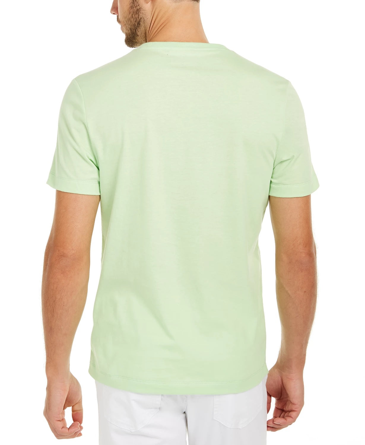 Alfani Men's Asymmetrical Graphic T-Shirt Green Size Large