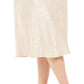Alfani Women's Satin Jacquard Midi Skirt Beige Size 14