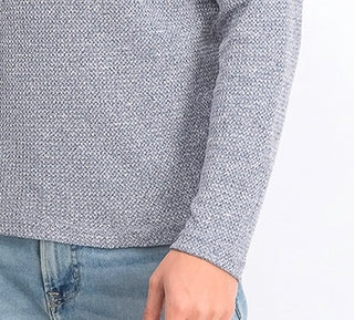 Alfani Men's Funnel-Neck Hooded Sweatshirt Navy Size Medium