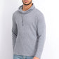 Alfani Men's Funnel-Neck Hooded Sweatshirt Navy Size Small