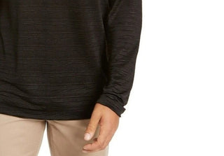 Alfani Men's Crinkle Textured T-Shirt Black Size XX-Large