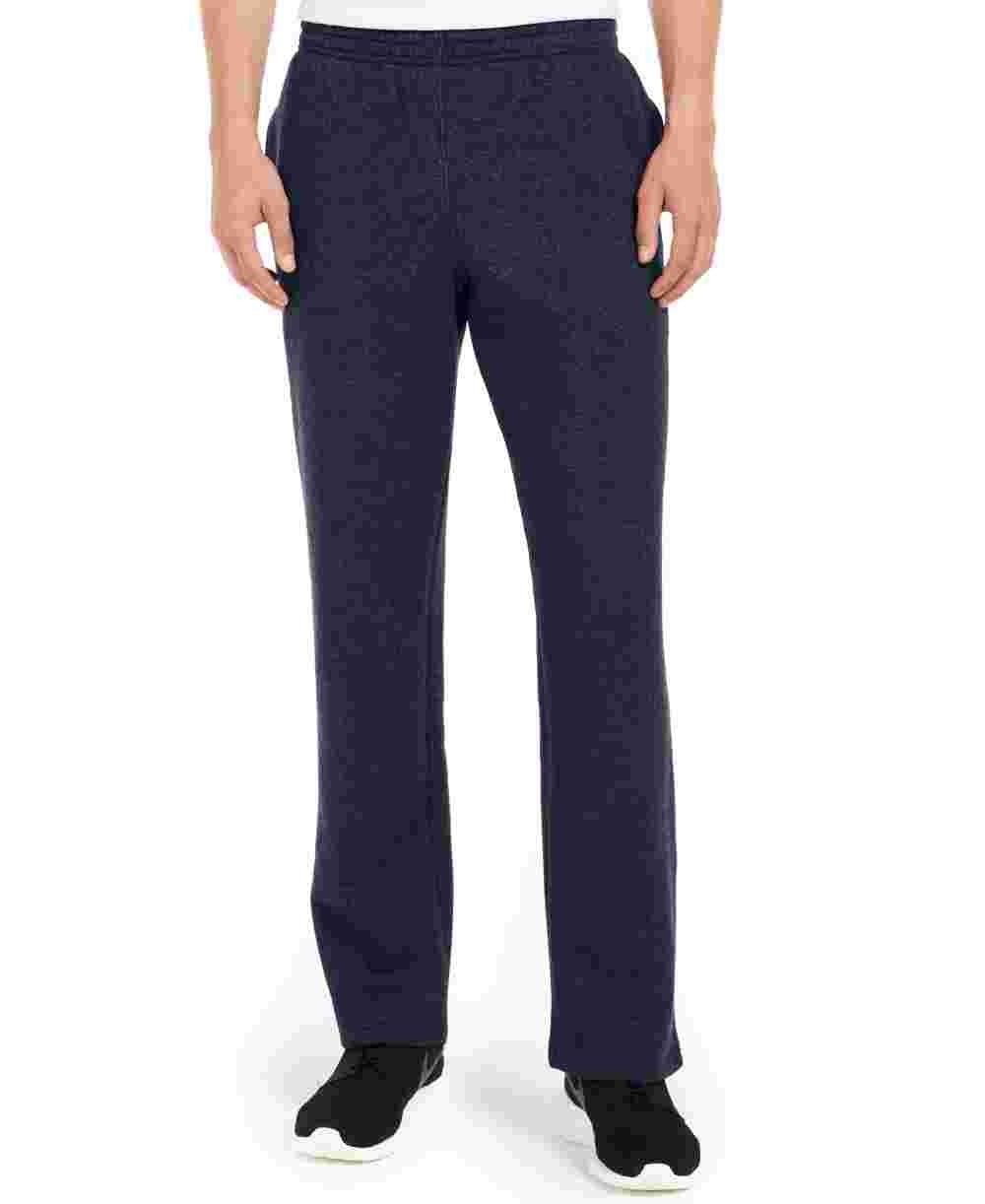 ID Ideology Men's Open Hem Fleece Sweatpants Blue Size Medium