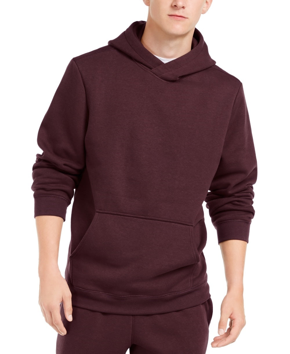 ID Ideology Men's Fleece Hoodie Wine Size Medium