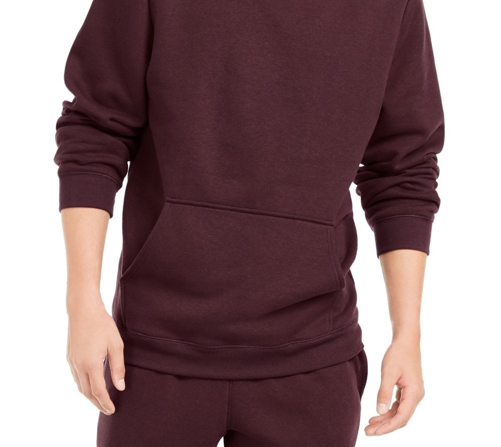 ID Ideology Men's Fleece Hoodie Wine Size Medium