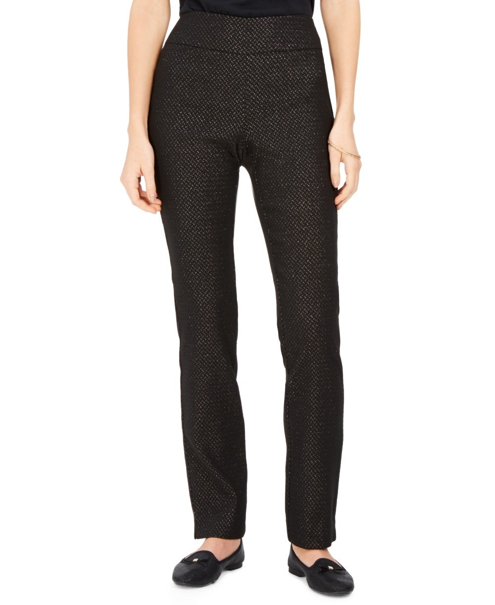 Charter Club Women's Petite Pull-On Ponte-Knit Pants Charcoal Size 4 P