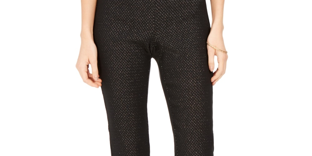 Charter Club Women's Petite Pull-On Ponte-Knit Pants Charcoal Size 4 P