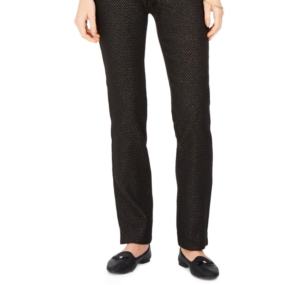 Charter Club Women's Petite Pull-On Ponte-Knit Pants Charcoal Size 4 P
