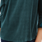 Charter Club Women's Velvet Tie Sleeve Top Green Size XX-Large