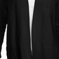 Charter Club Women's Patchwork Cardigan Black Size Medium