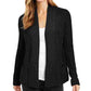 Charter Club Women's Cotton Open Front Cardigan Black Size Medium