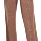 Alfani Women's Snake-Embossed Wide-Leg Pants Brown Size 2 Petite