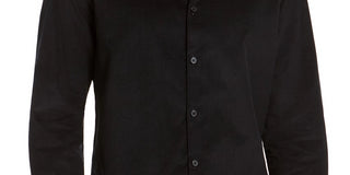 Alfani Men's Classic Fit Corduroy Shirt Black Size XX-Large