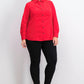 Charter Club Women's Cotton Corduroy Shirt Red Size 2X