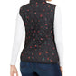 Charter Club Women's Floral-Print Quilted Vest Black Size Extra Small