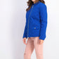 Charter Club Women's Quilted Mandarin-Collar Jacket Blue Size XX-Large