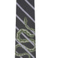 INC International Concepts Men's Stripe & Coiled Snake Skinny Tie Navy Size Regular