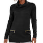 JM Collection Women's Cowl Neck Sweater Black Size X-Small