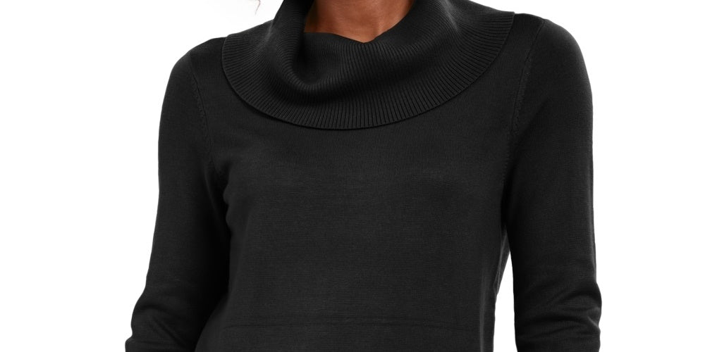 JM Collection Women's Cowl Neck Sweater Black Size X-Small