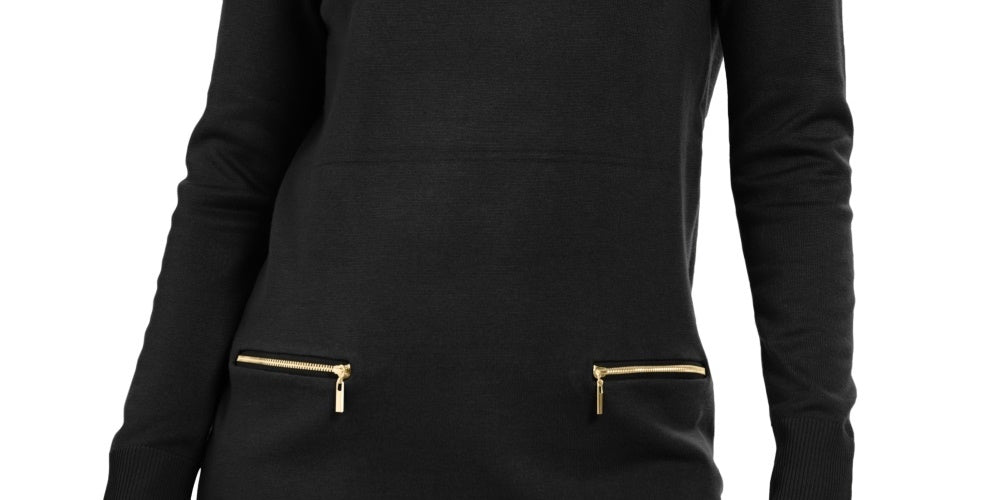 JM Collection Women's Cowl Neck Sweater Black Size X-Small