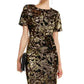 INC International Concepts Women's Sequin Dress Gold Size Petite Medium