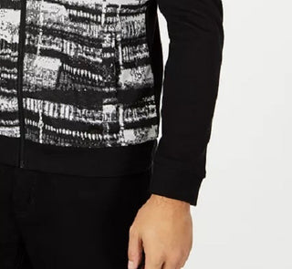 Alfani Men's Gray Matters Full-Zip Jacket Black Size X-Large