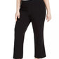 INC International Concepts Women's Plus Size High-Waist Trousers Black Size Small Petite