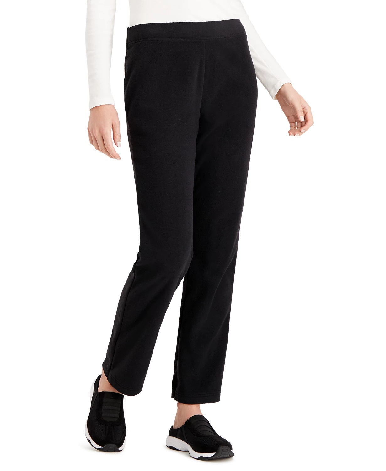 Karen Scott Men's Sport Microfleece Pants Black Size Small