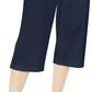 Karen Scott Women's Knit Capri Pants Navy Size Small