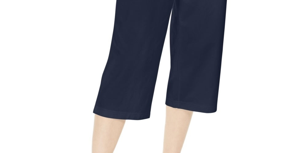 Karen Scott Women's Knit Capri Pants Navy Size Small