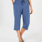 Karen Scott Women's Knit Capri Pants Blue Size X-Small