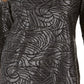 JM Collection Stud Trim Matte Foil Top Black Size Medium