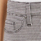 Charter Club Women's Houndstooth Skinny Tummy-Control Jeans White Size 14