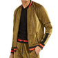 INC International Concepts Men's Disco Track Jacket Yellow Size Small
