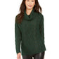 Charter Club Women's Embellished Long Sleeve Off Shoulder Sweater Dark Green Size XX-Large