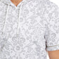 INC International Concepts Men's Regular-Fit Damask-Print Hoodie White Size X-Large