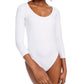 Bar III Women's Scoop Neckline Bodysuit White Size X-Large