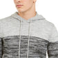 American Rag Men's Sweater Colorblock Space Dye Knit Hoodie Gray Size XX-Large