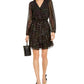 INC International Concepts Women's Rainbow Jacquard Mini Dress Black Size Medium