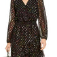 INC International Concepts Women's Rainbow Jacquard Mini Dress Black Size Medium