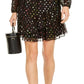 INC International Concepts Women's Rainbow Jacquard Mini Dress Black Size Medium