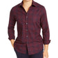 Tasso Elba Men's Stretch Dobby Woven Shirt Navy Size Medium