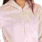 Ideology Women's Faux Fur Quarter Zip Hoodie Pink Size Large