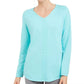 Karen Scott Women's Cotton Cable Knit Sweater Blue Size Small