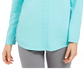 Karen Scott Women's Cotton Cable Knit Sweater Blue Size Small
