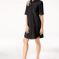 Karen Scott Women's Chambray Shirtdress Black Size Medium